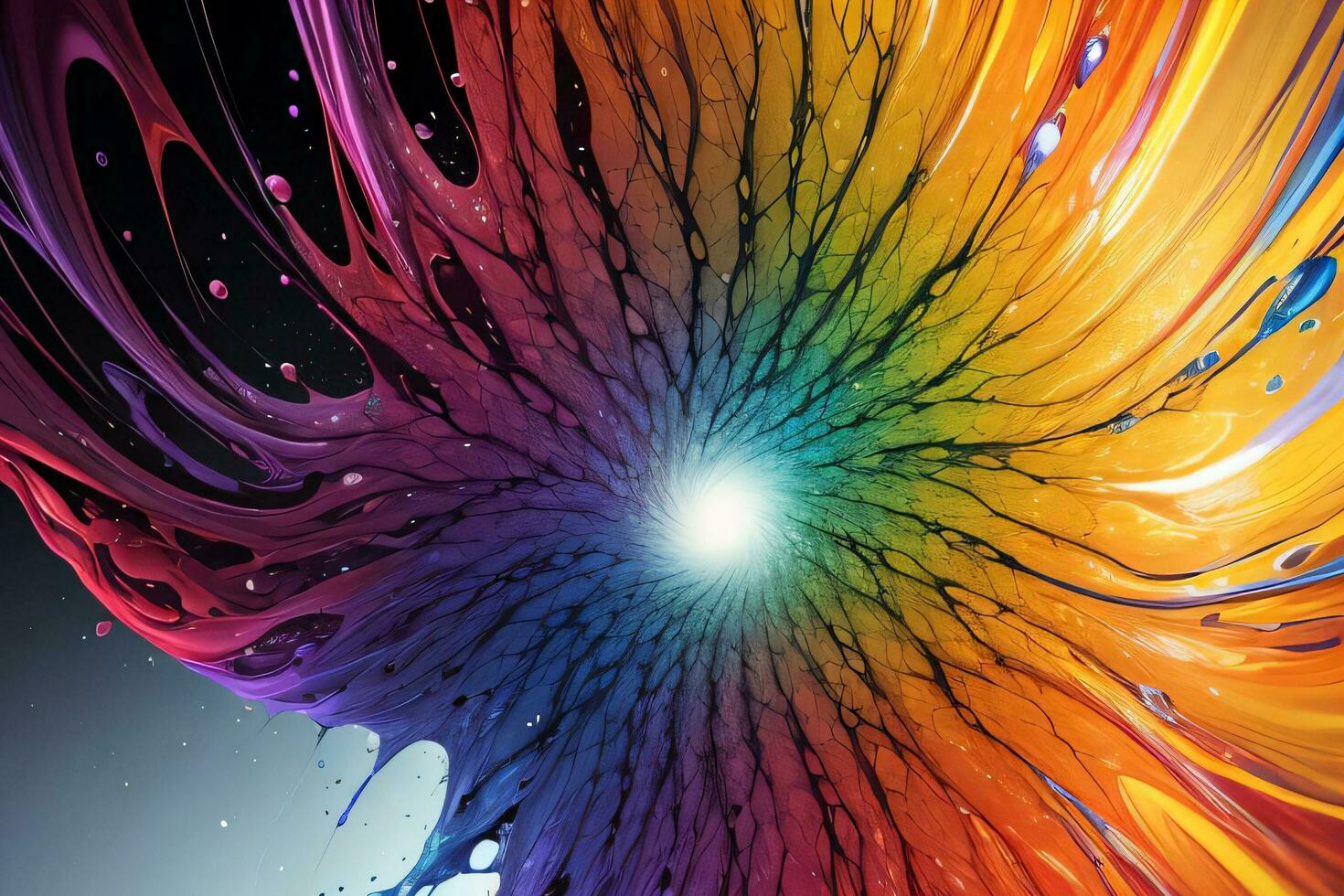 Abstract color splashes liquid background wallpaper photo
