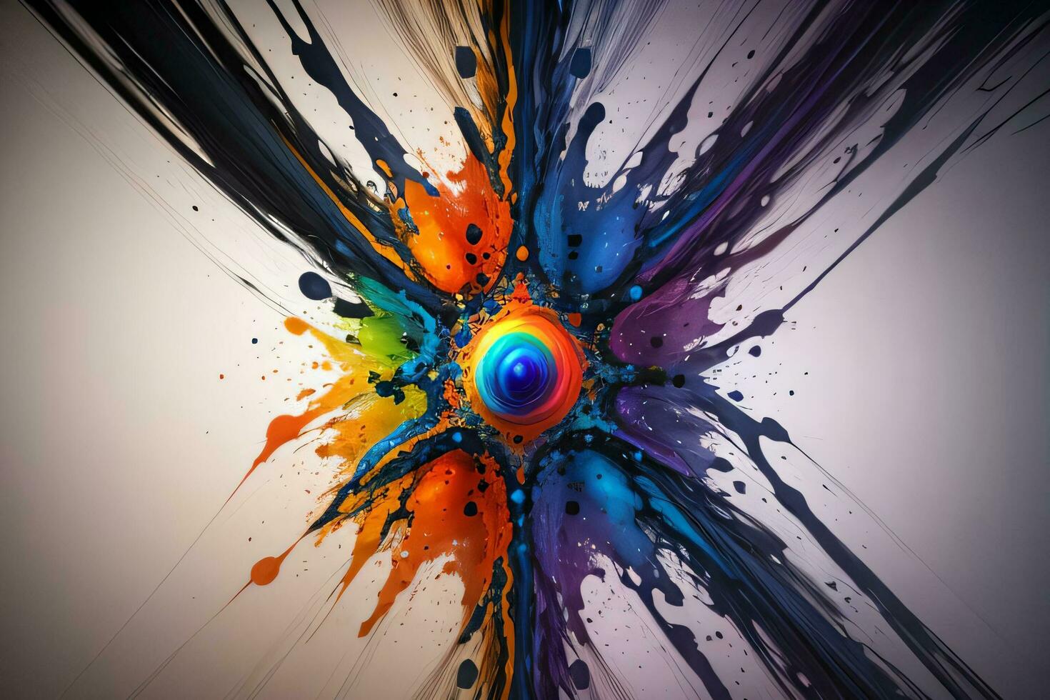 Abstract color splashes liquid background wallpaper photo