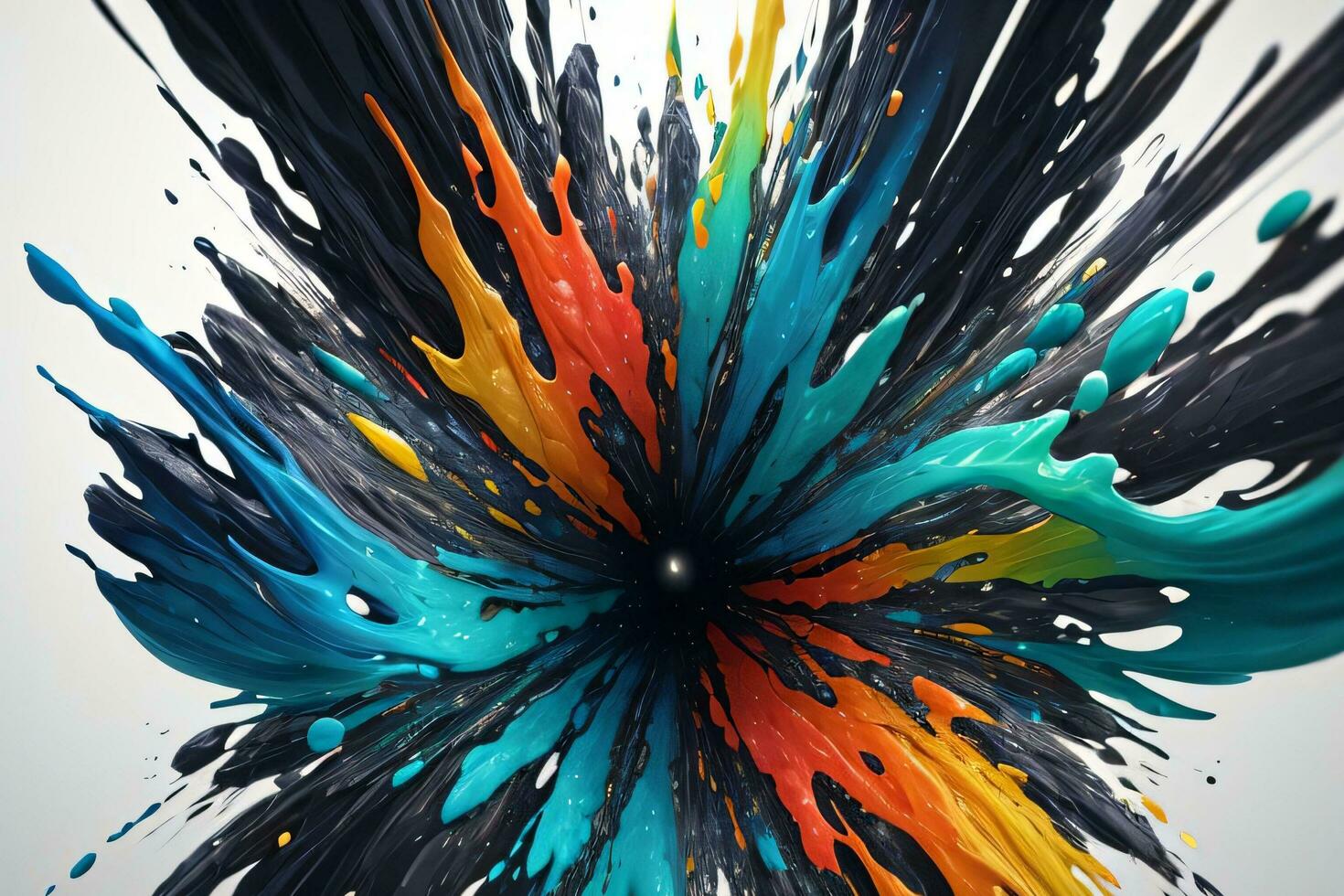 Abstract color splashes liquid background wallpaper photo