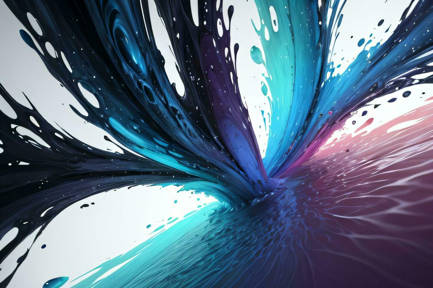 Abstract color splashes liquid background wallpaper photo