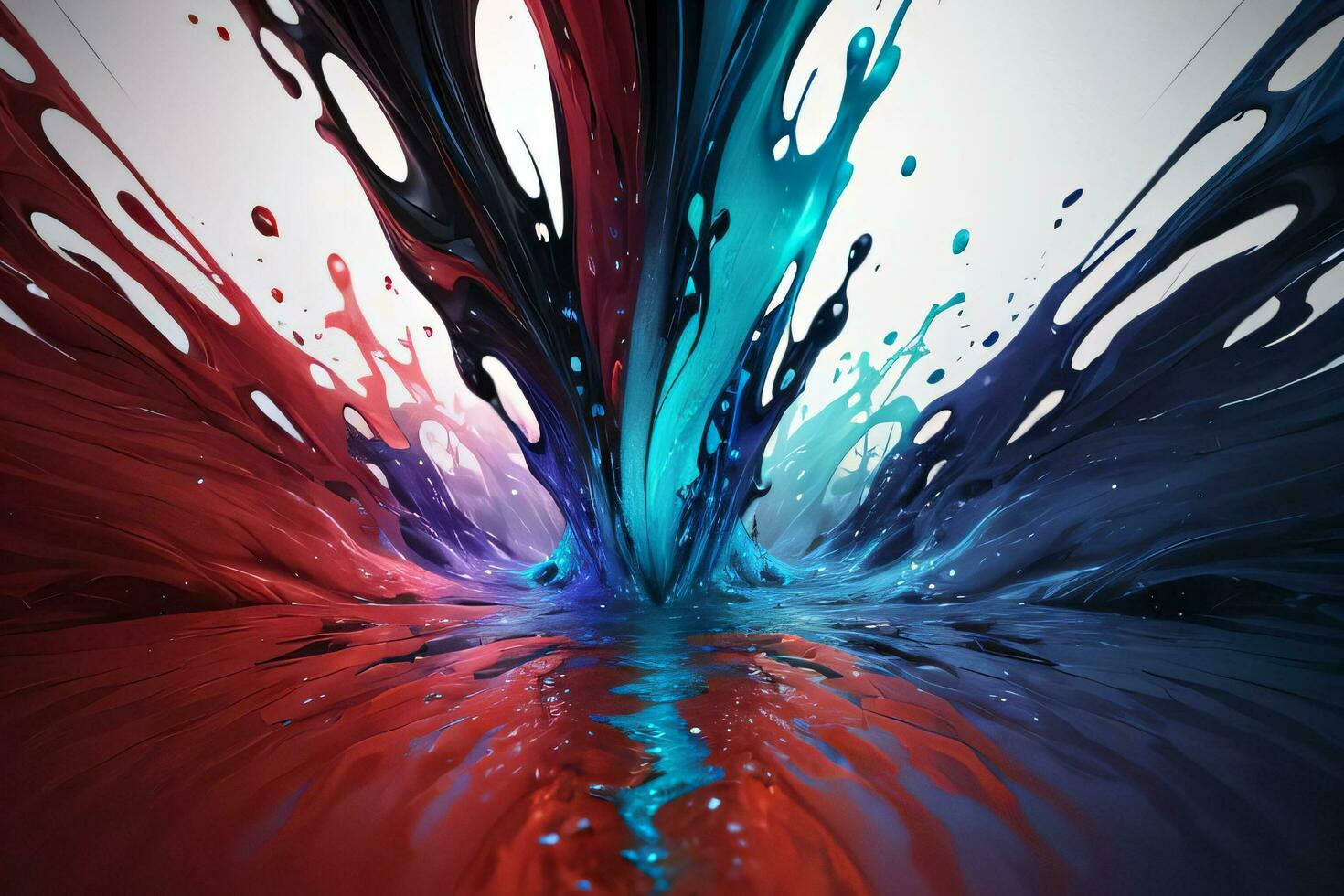Abstract color splashes liquid background wallpaper photo