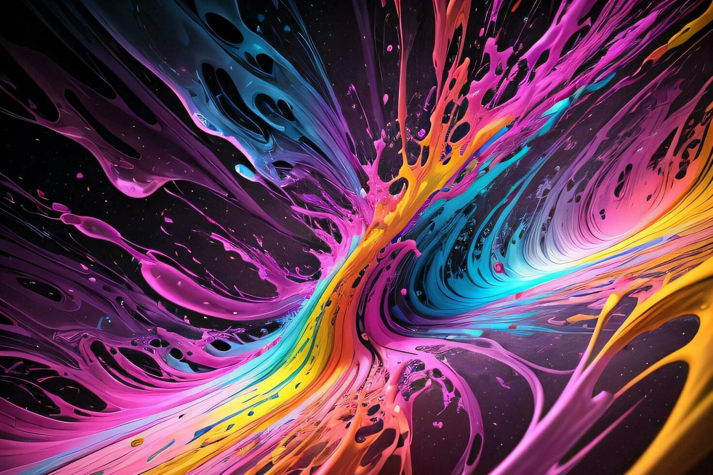Abstract color splashes liquid background wallpaper photo