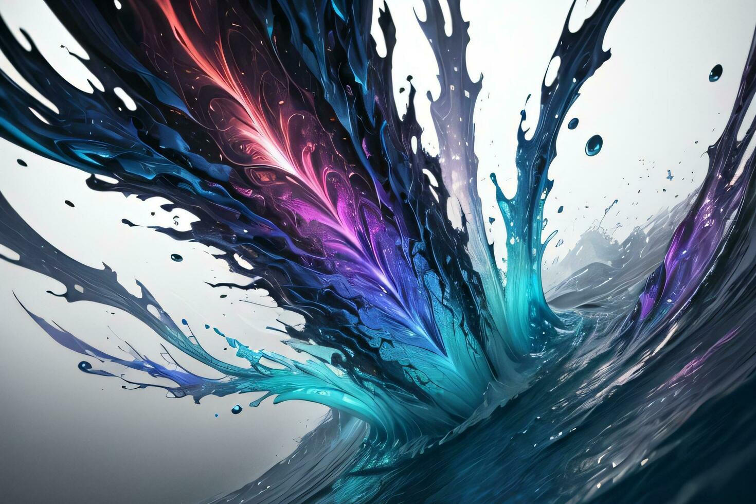 Abstract color splashes liquid background wallpaper photo