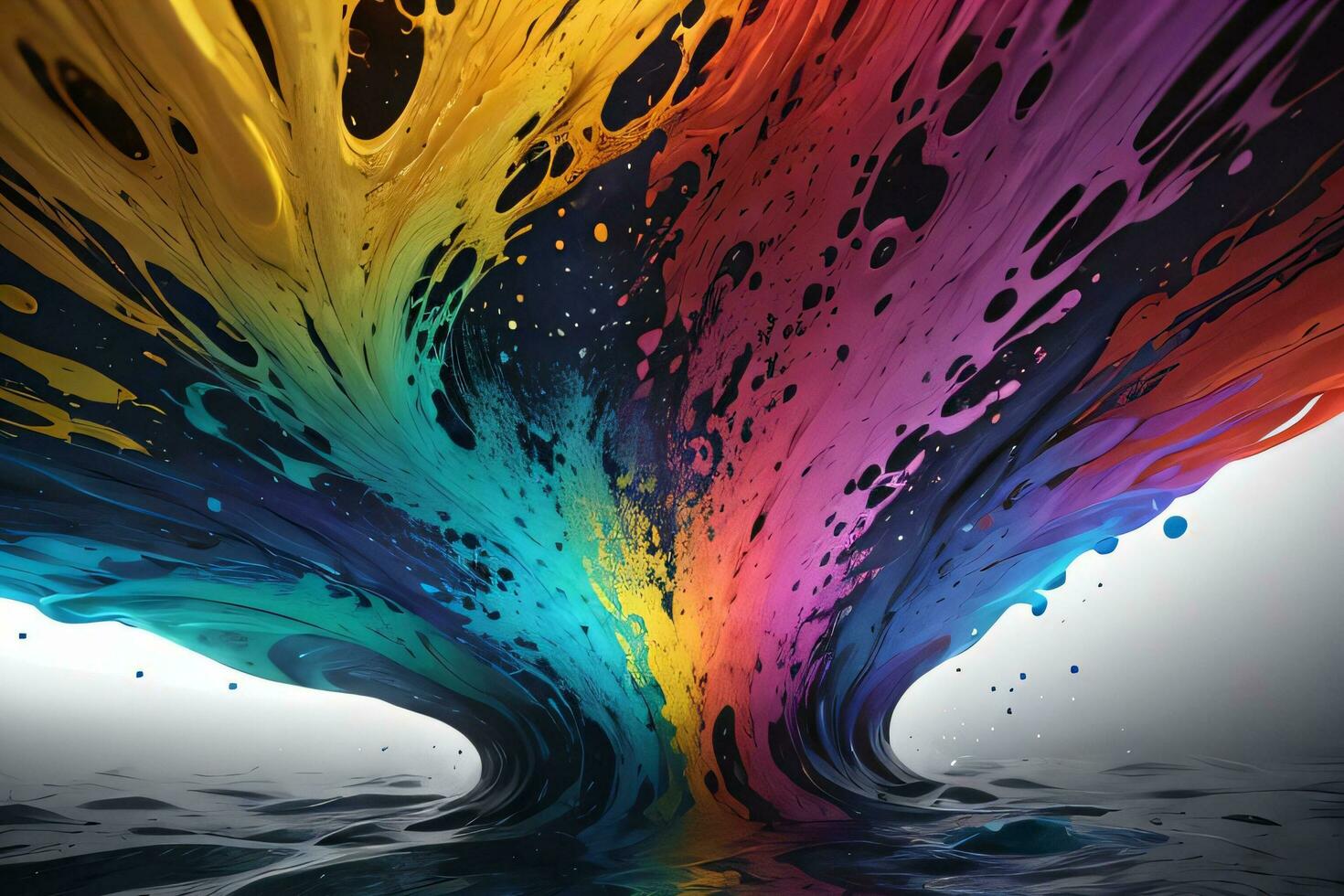 Abstract color splashes liquid background wallpaper photo