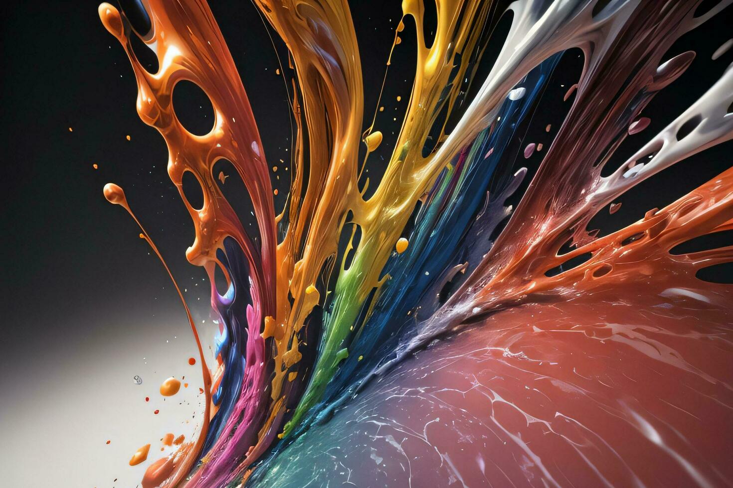 Abstract color splashes liquid background wallpaper photo