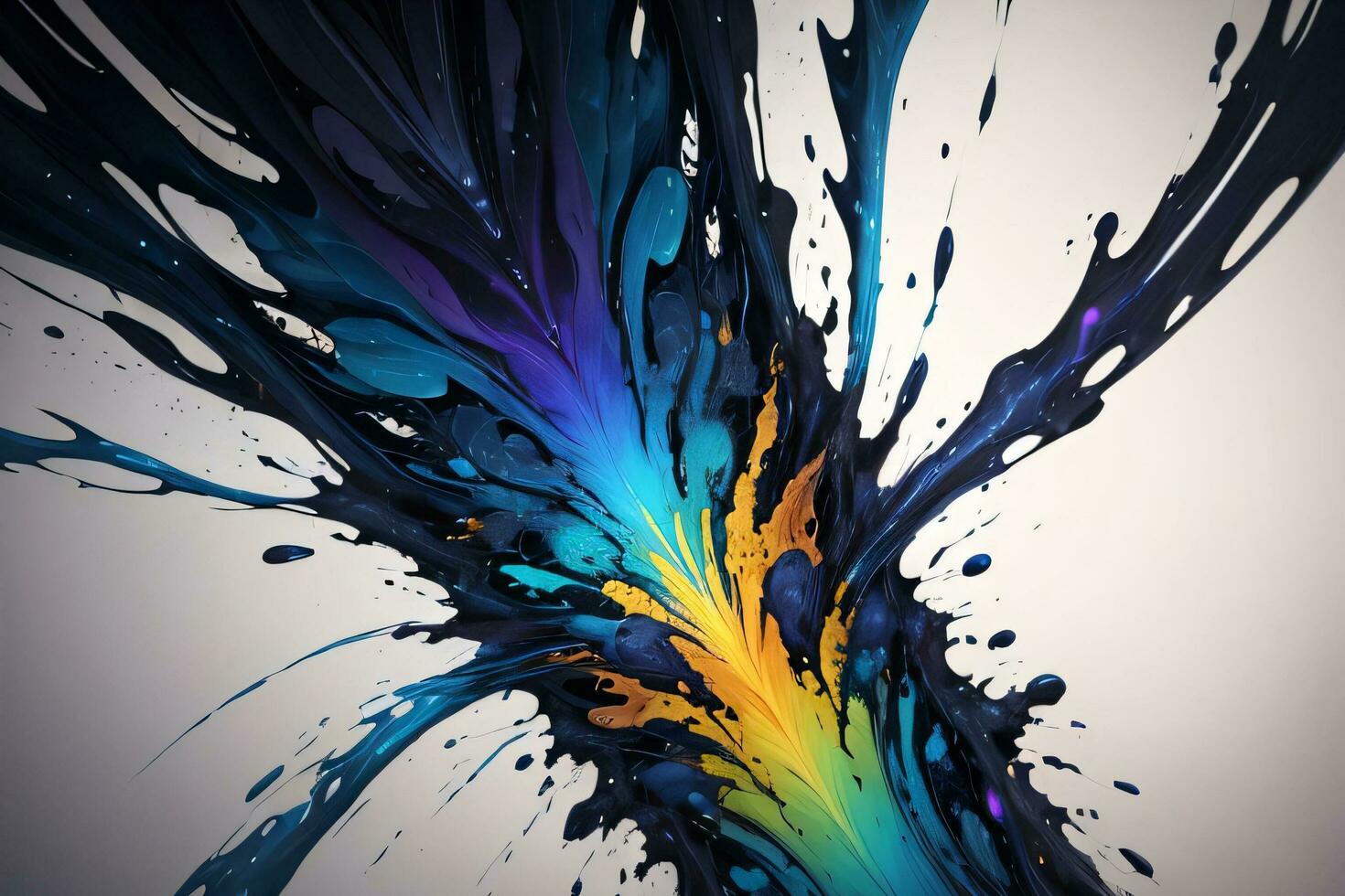 Abstract color splashes liquid background wallpaper photo