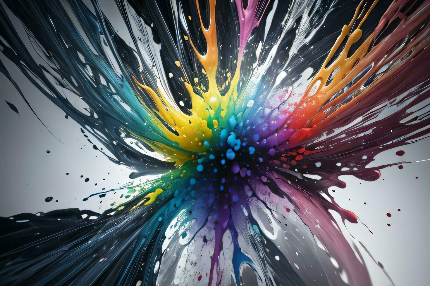 Abstract color splashes liquid background wallpaper photo