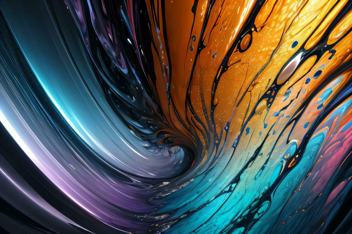 Abstract color splashes liquid background wallpaper photo