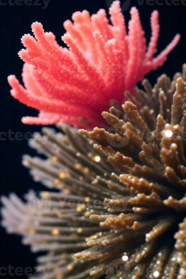 macro Disparo de el corales antecedentes fondo de pantalla foto