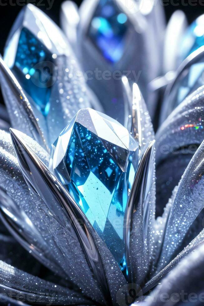 Macro Shot Of the Gems and Crystals Background Wallpaper photo