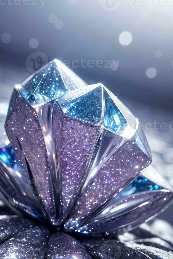 Macro Shot Of the Gems and Crystals Background Wallpaper photo