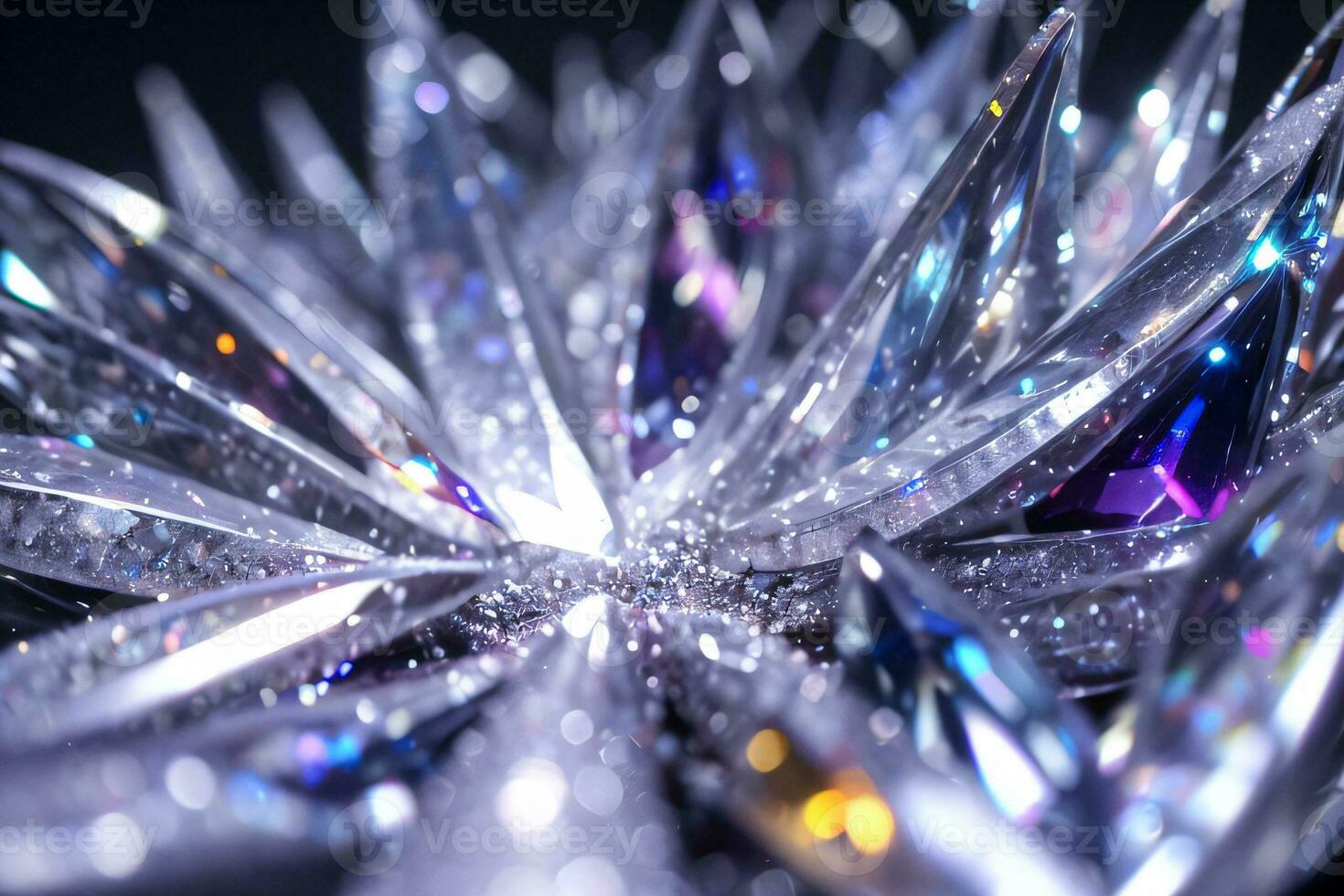 Macro Shot Of the Gems and Crystals Background Wallpaper photo