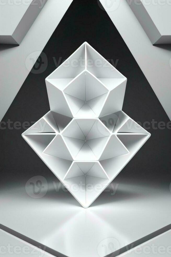 blanco geometría textura 3d moderno antecedentes foto