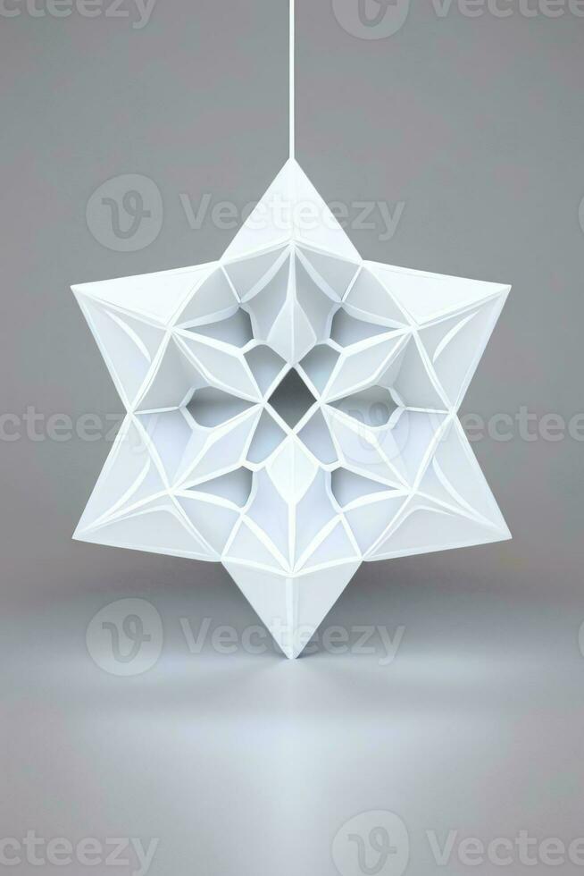 White Geometry Texture 3D Modern Background photo