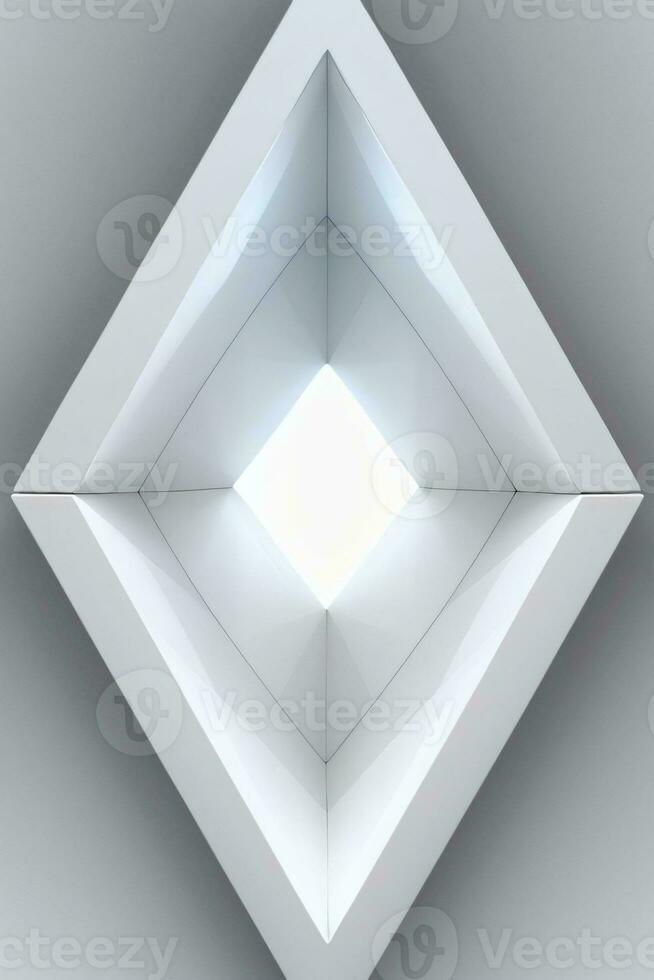 White Geometry Texture 3D Modern Background photo