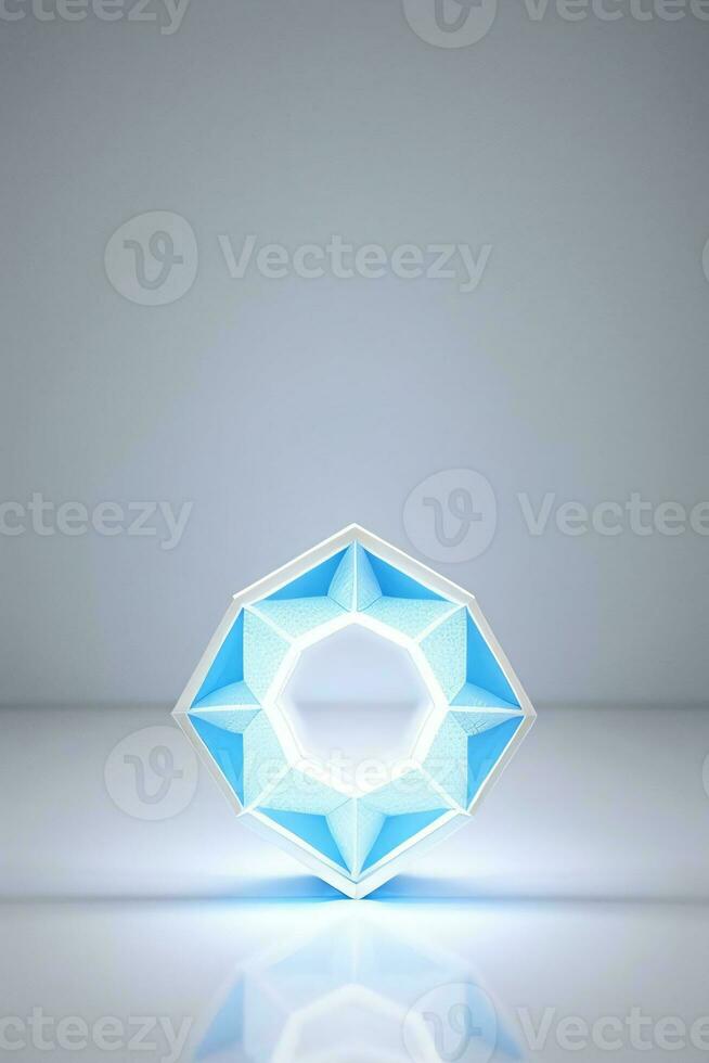 White Geometry Texture 3D Modern Background photo