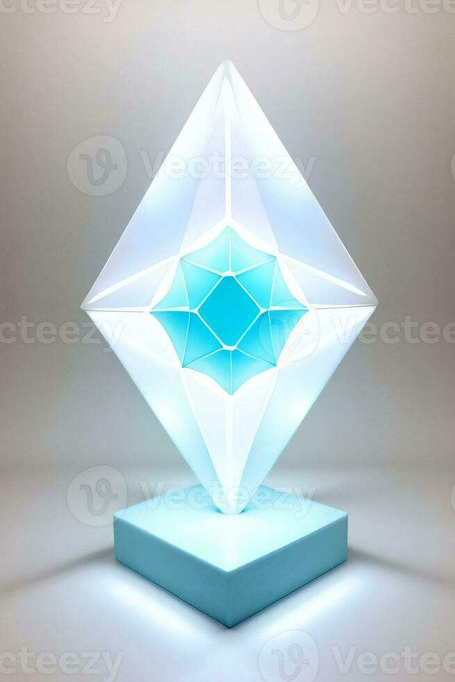 White Geometry Texture 3D Modern Background photo