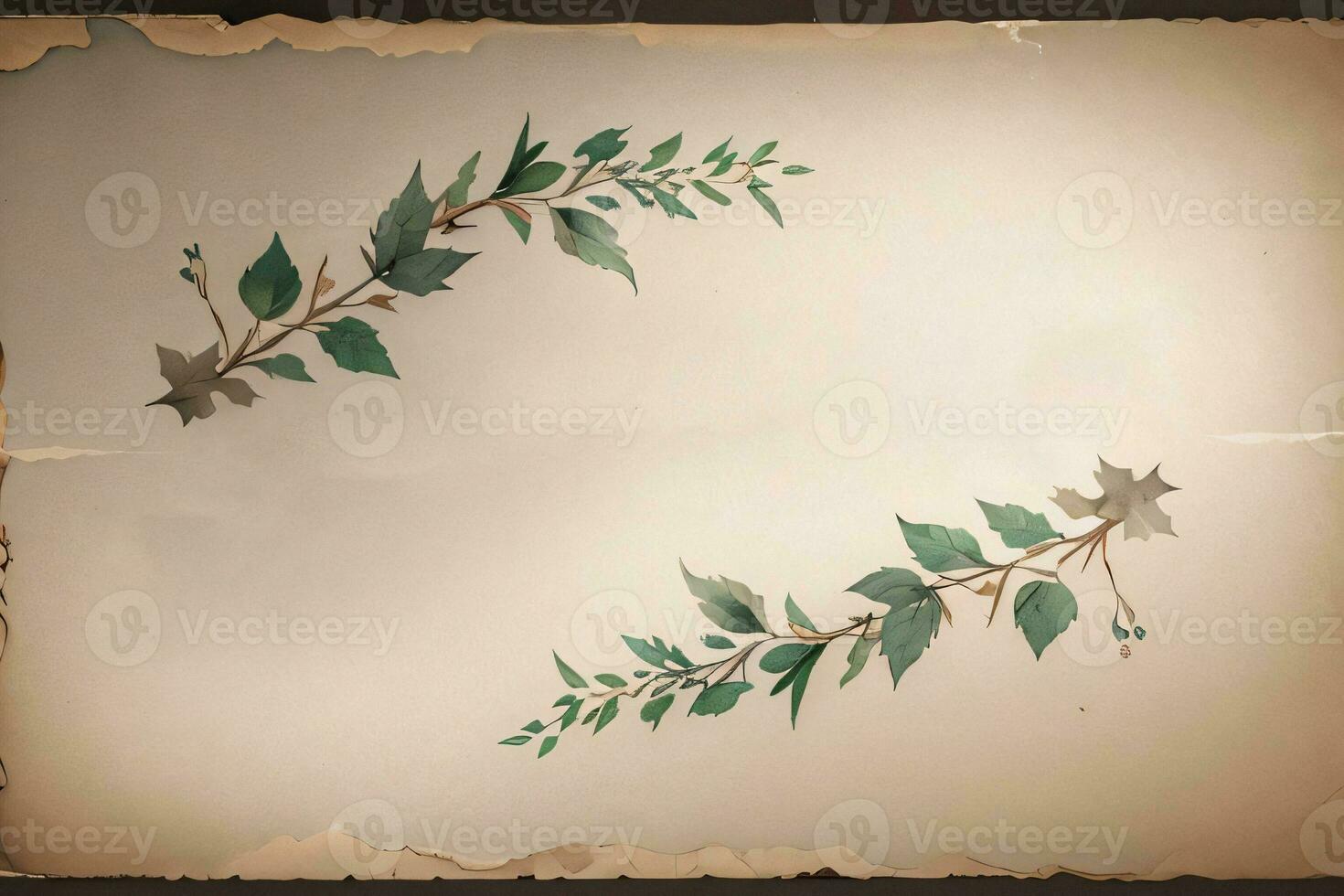 Clásico papel con hojas textura antecedentes foto