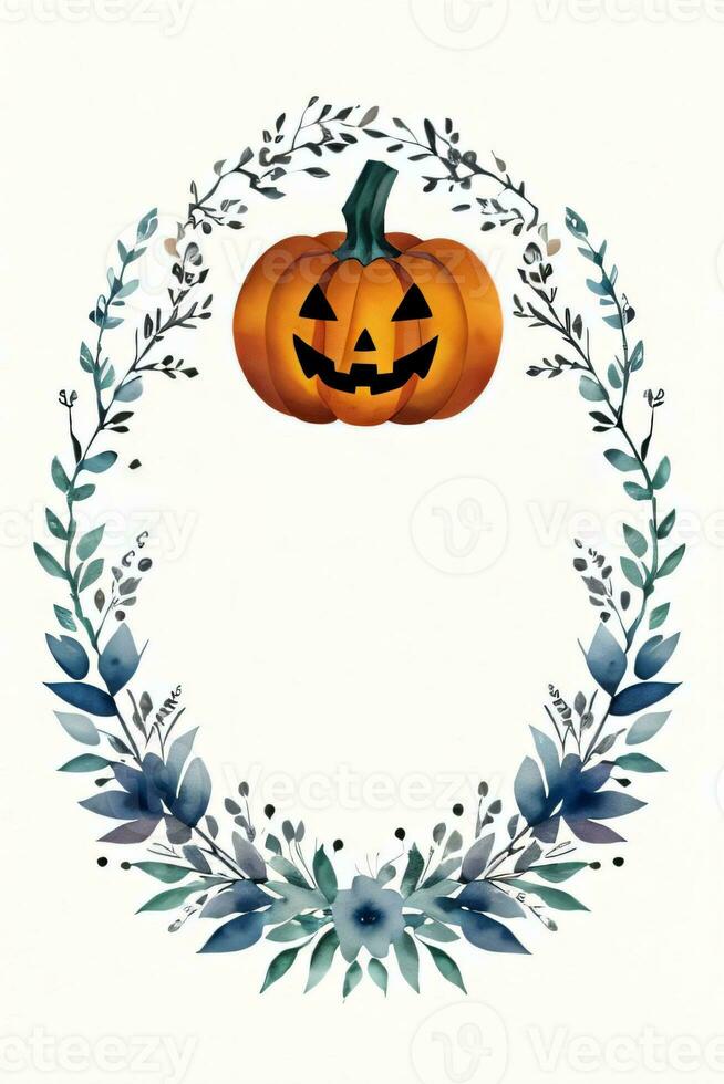 Halloween Watercolor Background photo