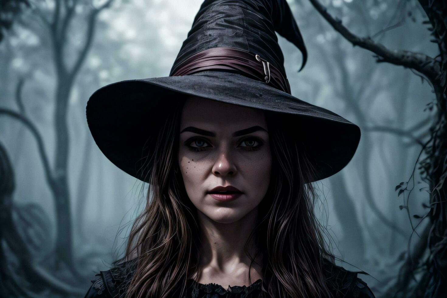 Photo portrait of the Halloween Witch