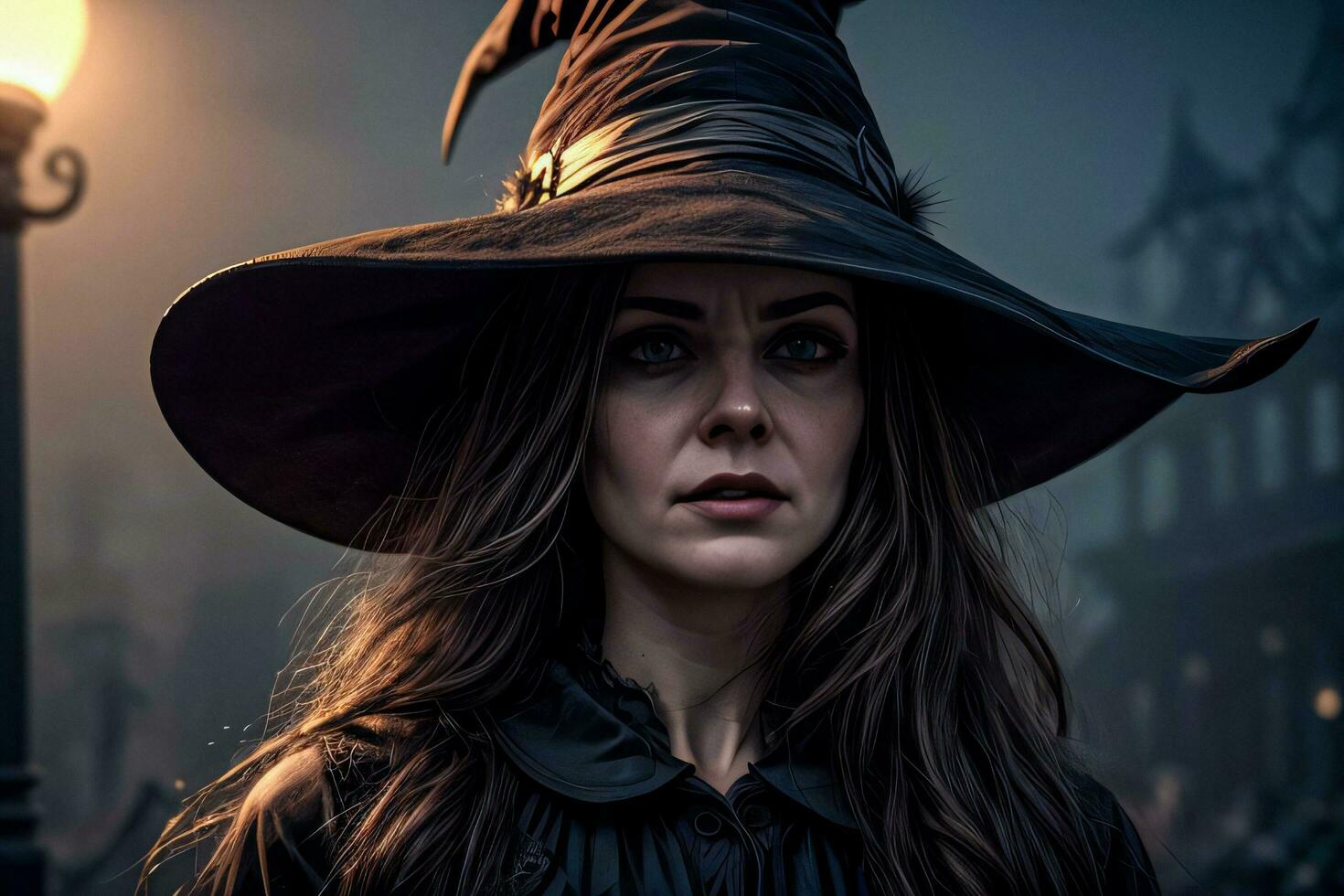 Photo portrait of the Halloween Witch