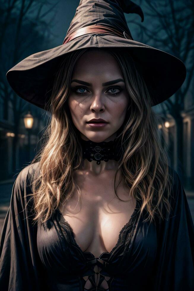 Photo portrait of the Halloween Witch