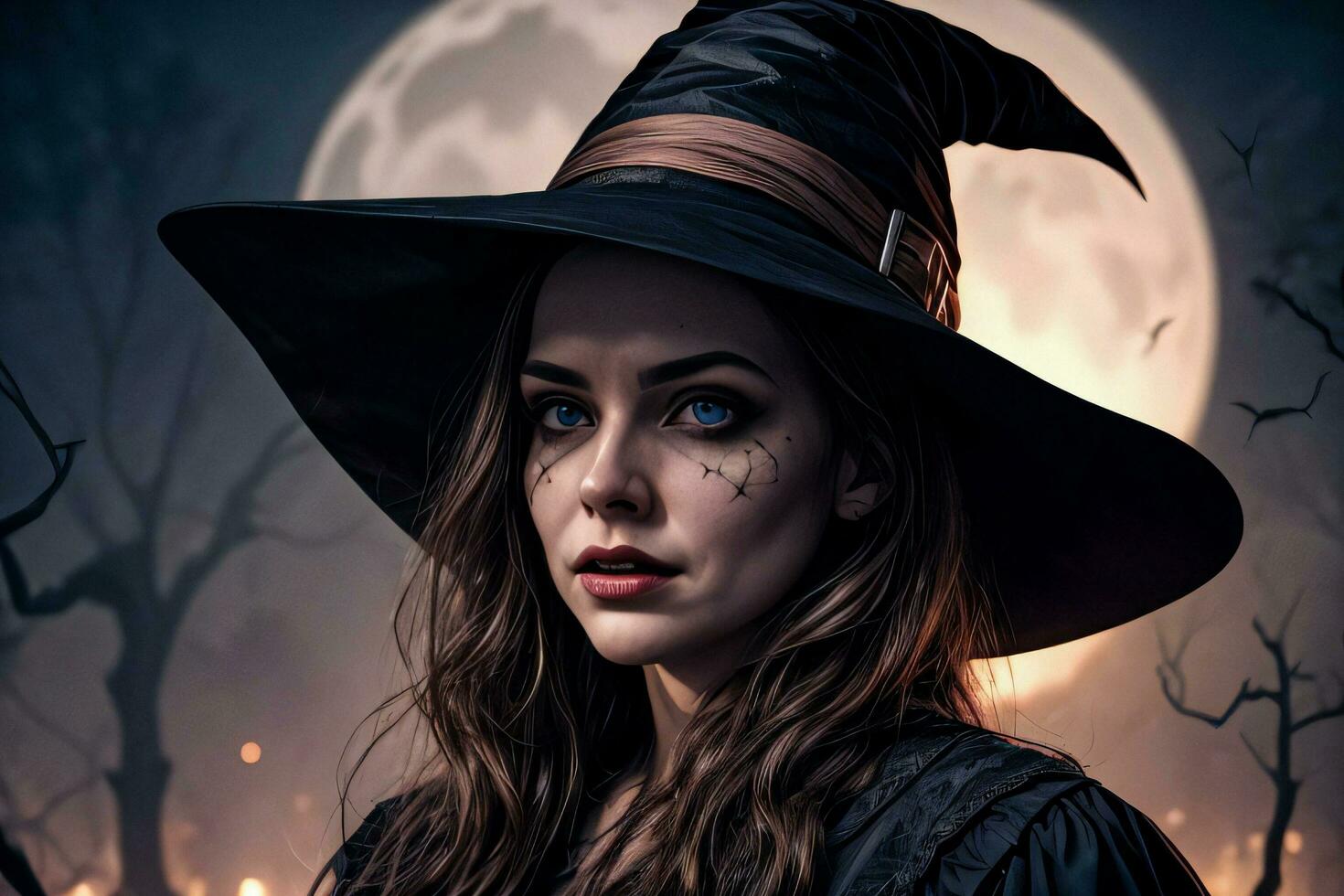 Photo portrait of the Halloween Witch