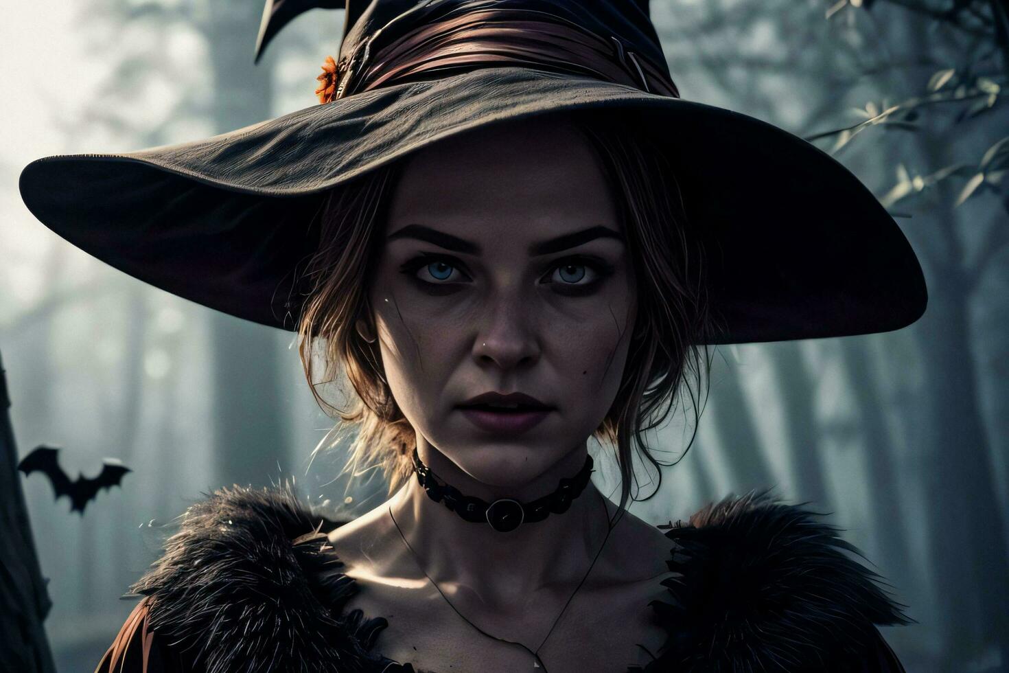 Photo portrait of the Halloween Witch