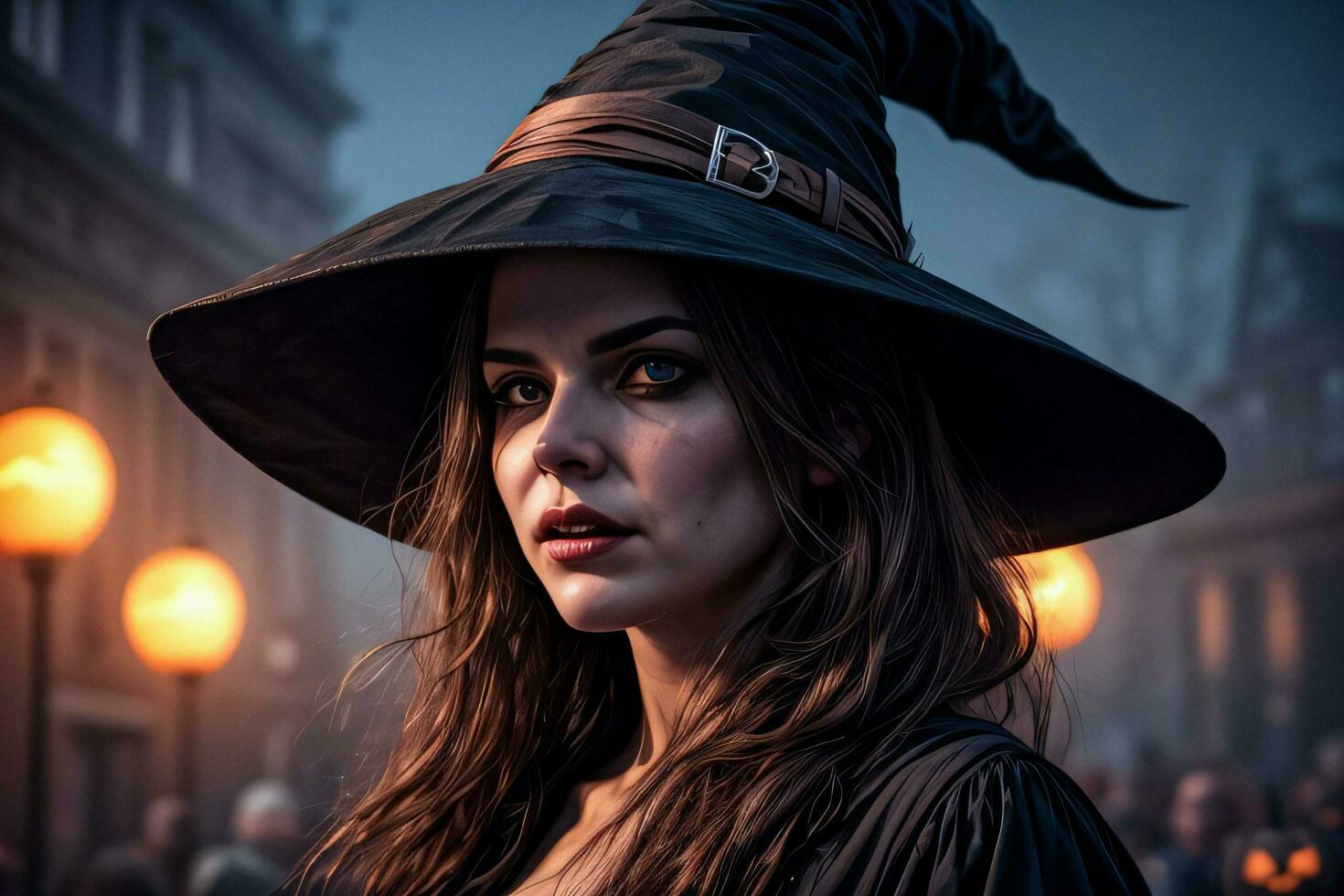 Photo portrait of the Halloween Witch