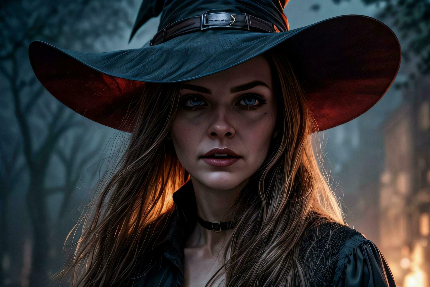 Photo portrait of the Halloween Witch