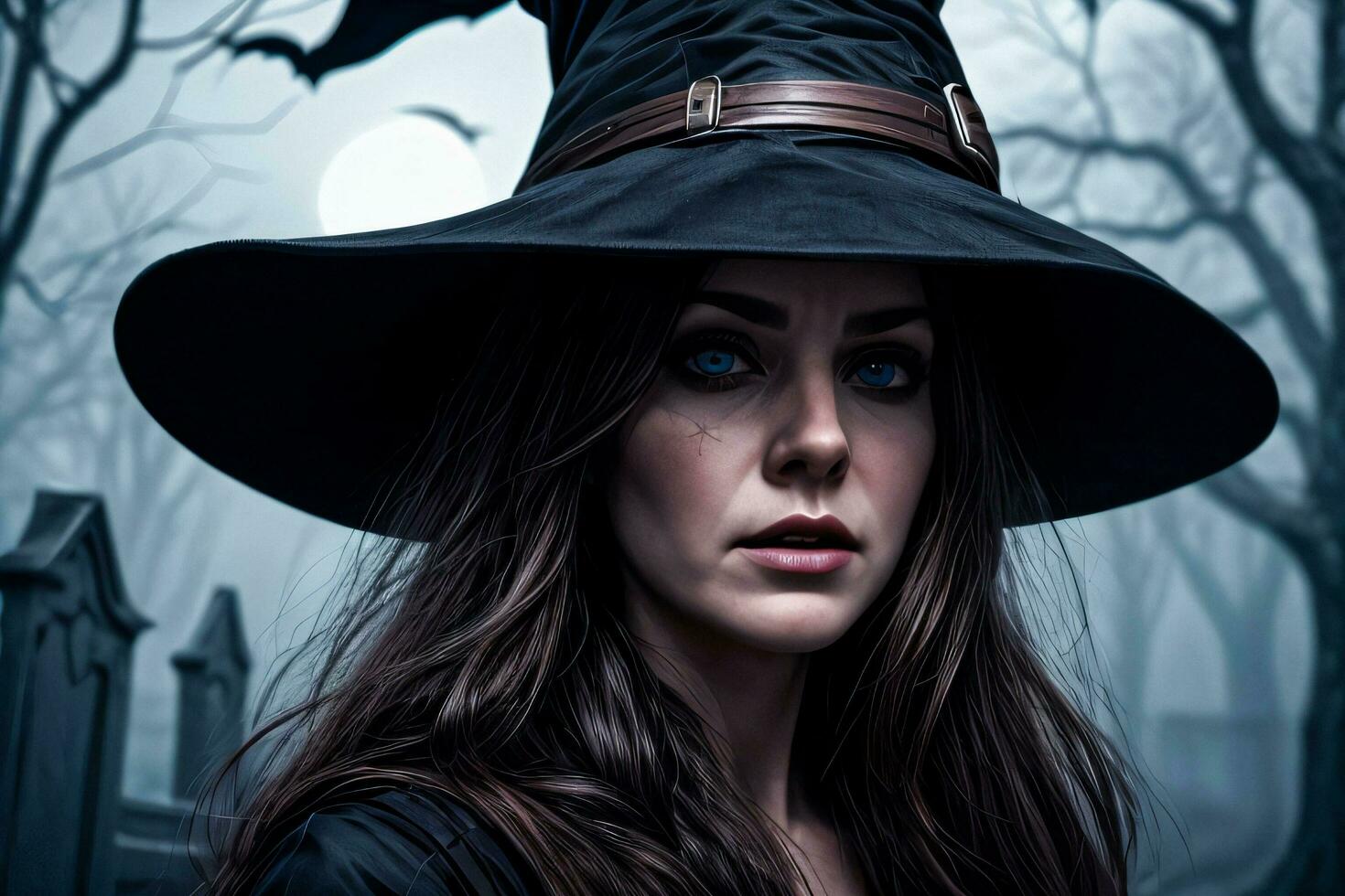 Photo portrait of the Halloween Witch