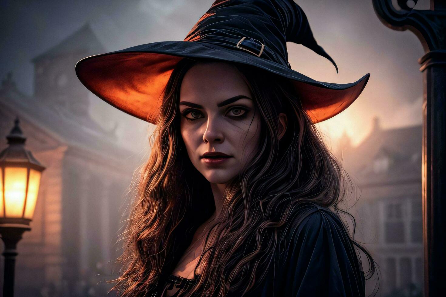 Photo portrait of the Halloween Witch