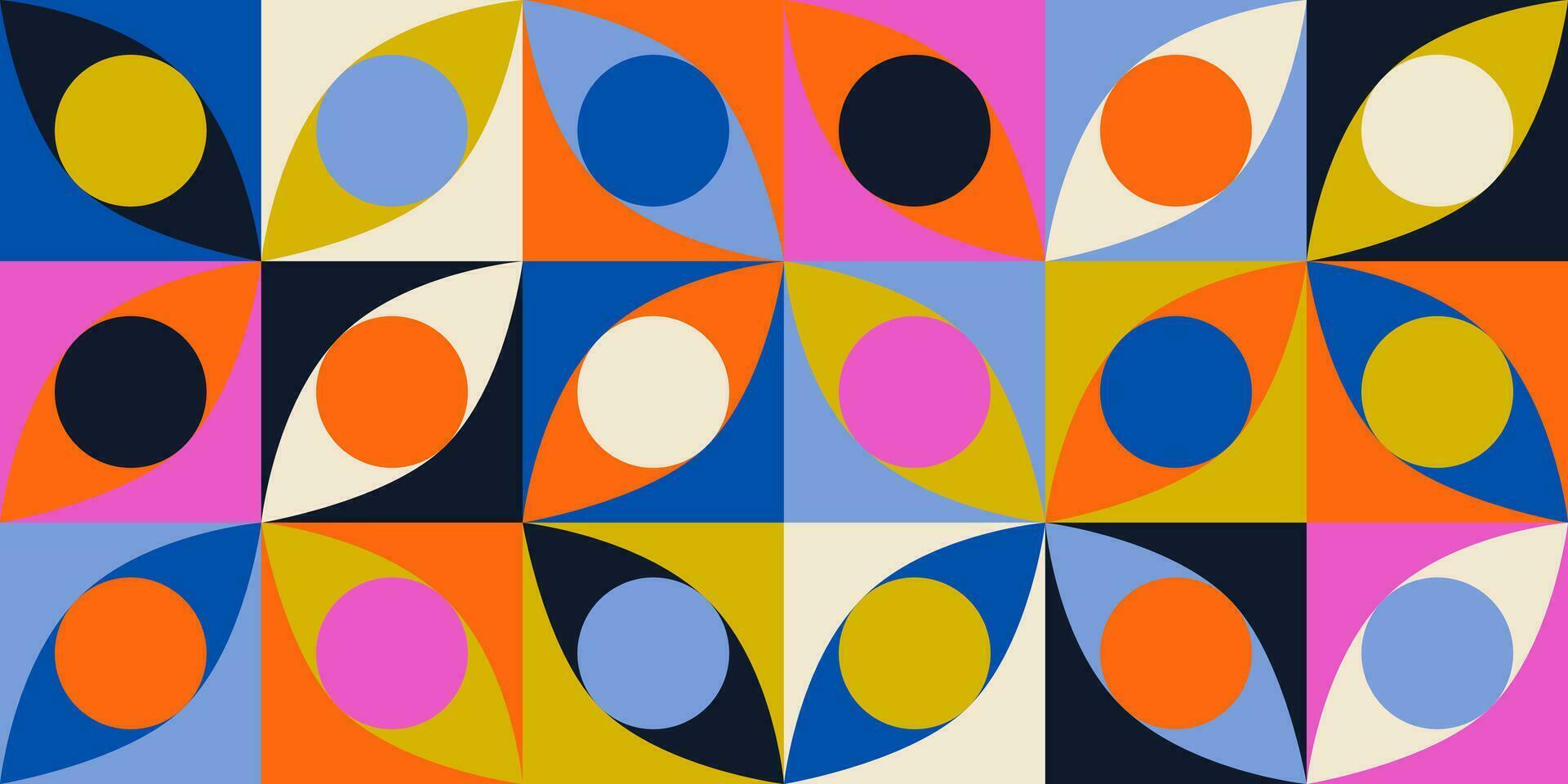 Geometric minimalistic mosaic seamless pattern. Abstract vector for web banner, business presentation, branding, card, invitation, poster, cover, textile print.