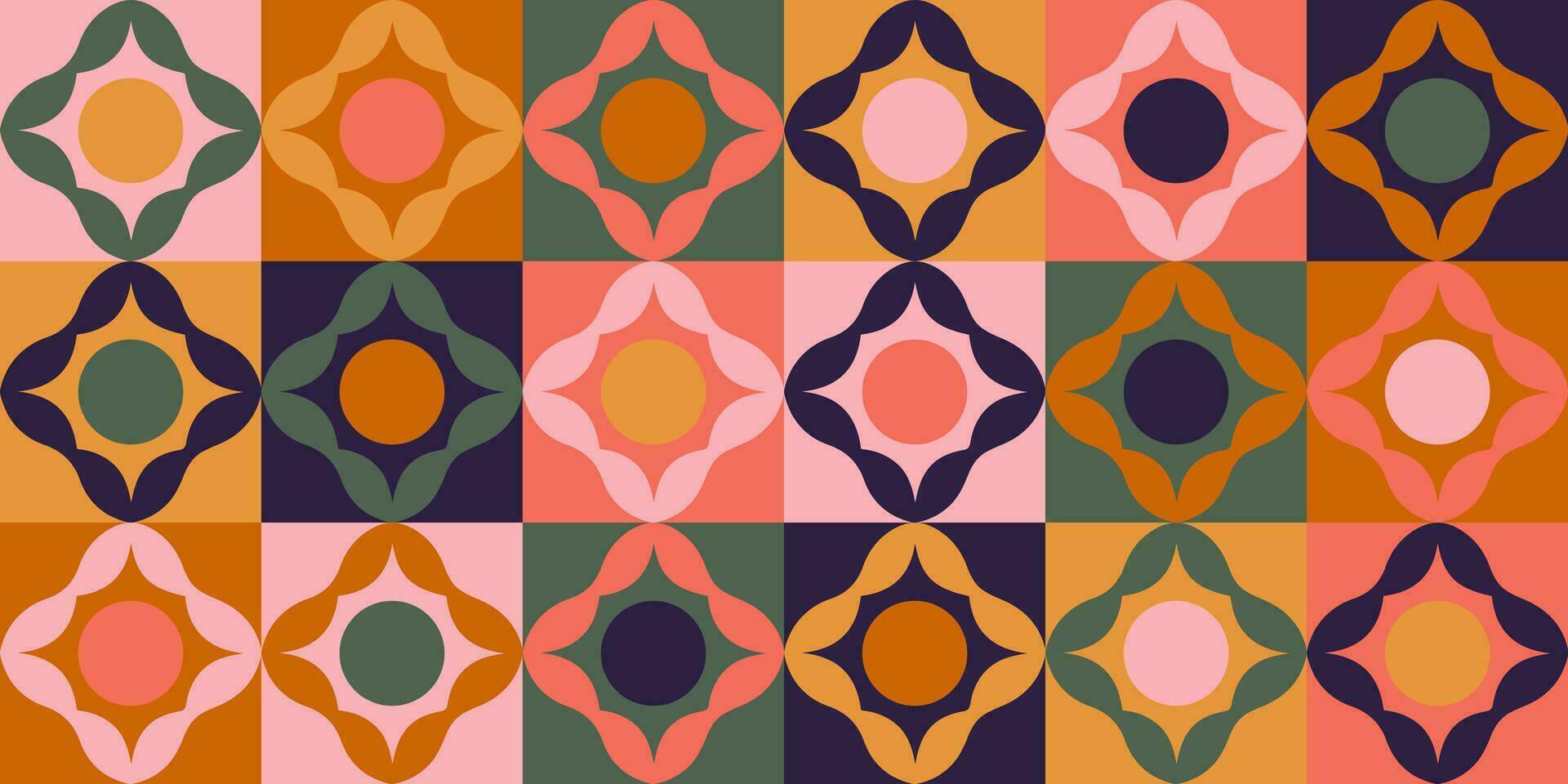 Geometric minimalistic mosaic seamless pattern. Abstract vector for web banner, business presentation, branding, card, invitation, poster, cover, textile print.