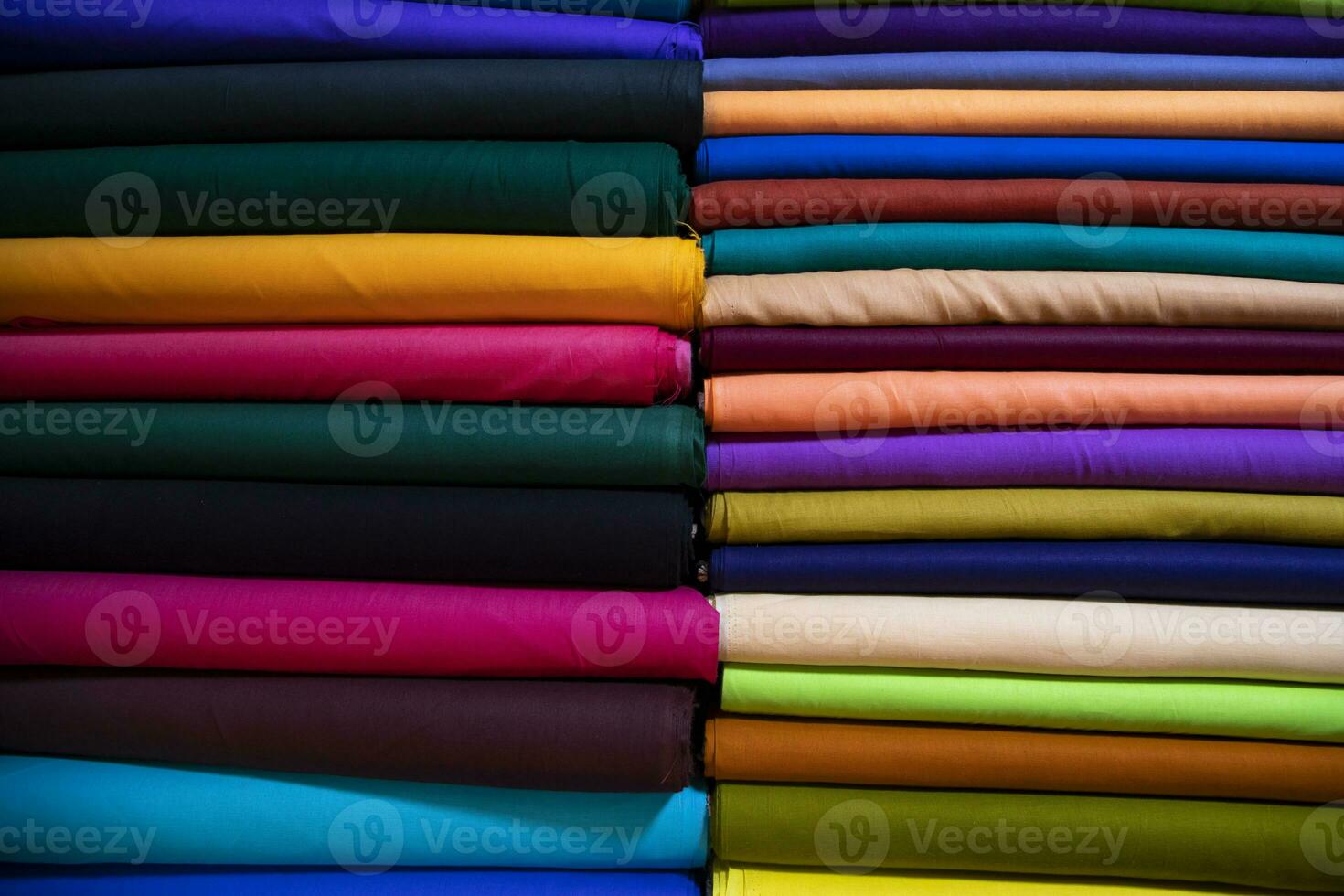 Multicolor textile fabrics pattern texture background photo