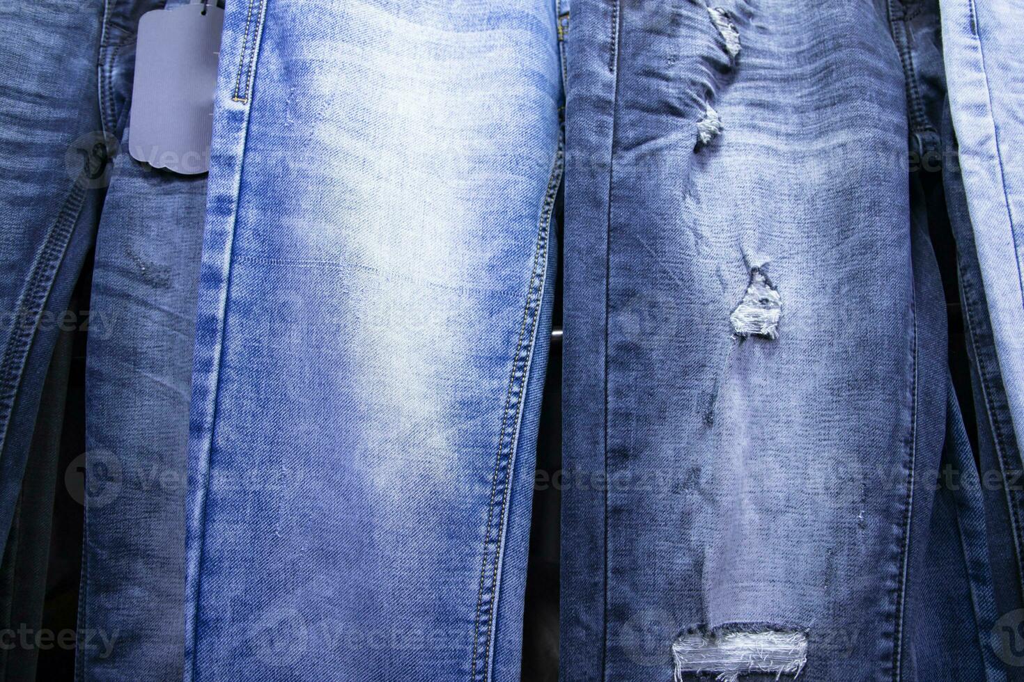 Variety Jeans pant pattern texture Can be used as a Background wallpaper photo