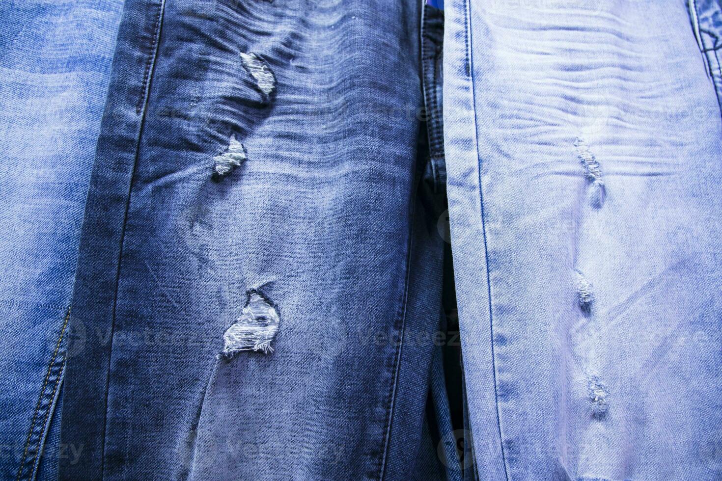 Variety Jeans pant pattern texture Can be used as a Background wallpaper photo
