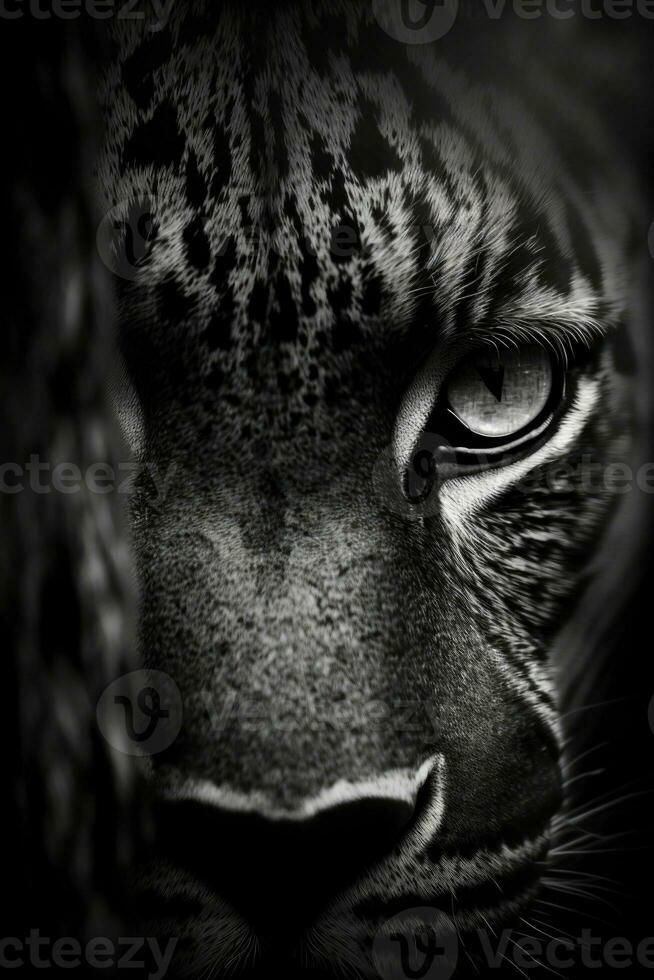 jungle tiger studio silhouette photo black white vintage backlit portrait motion contour tattoo