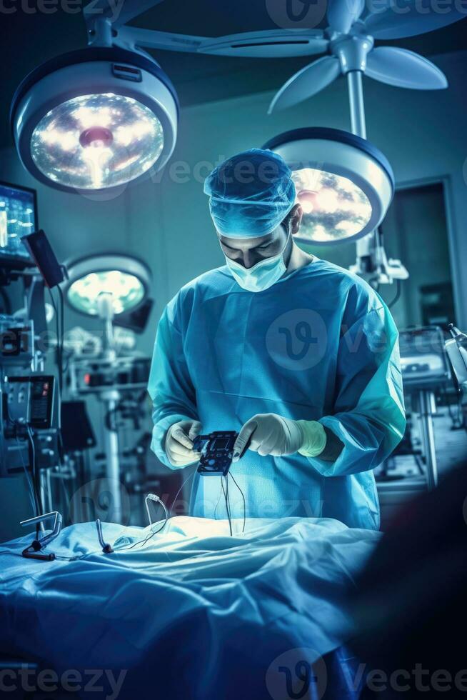 operation surgeon specialist uniform blue photography real health mask glass doctor medic photo