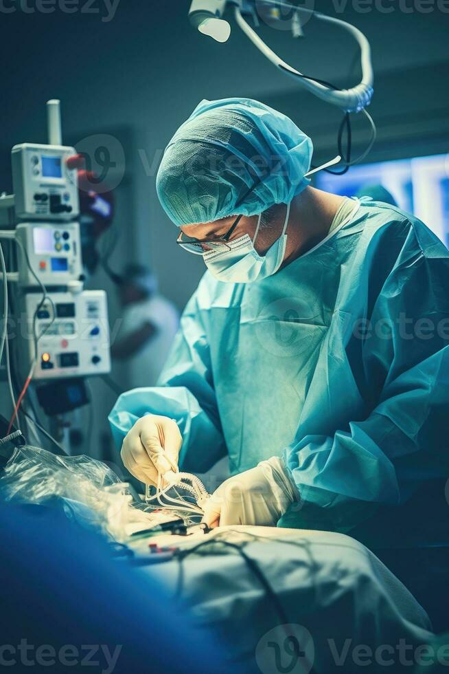 operation surgeon specialist uniform blue photography real health mask glass doctor medic photo