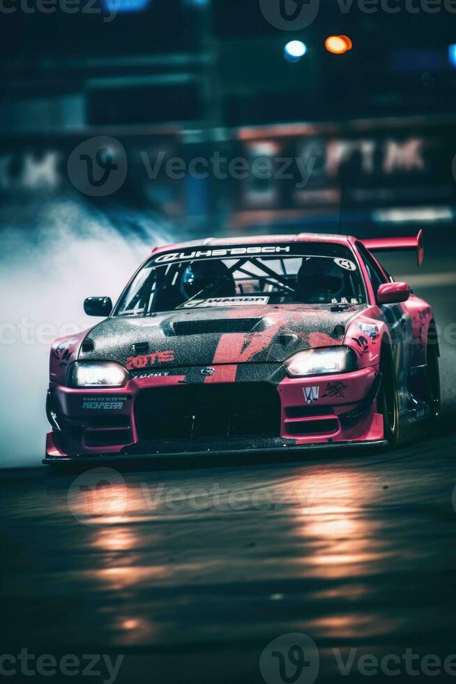 jdm drift car speed drifting japanese drone shot photography competition smoke tires blur motion photo