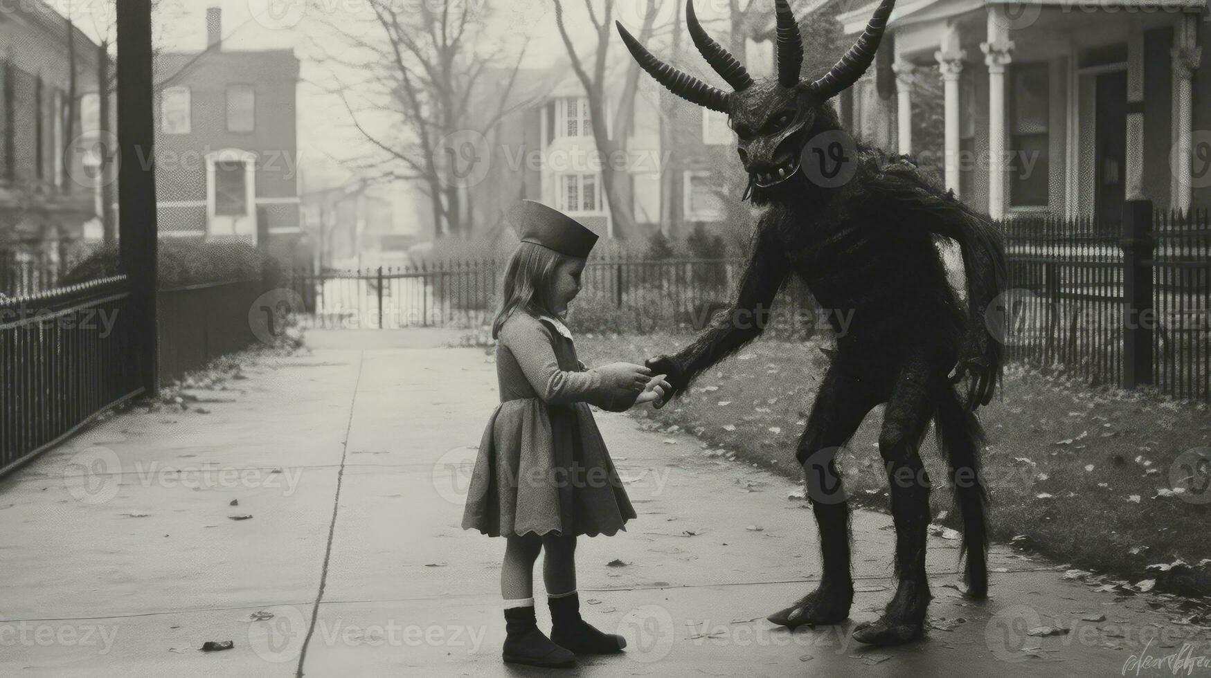 children kids halloween scary vintage photography masks 19th century horror costumes party photo