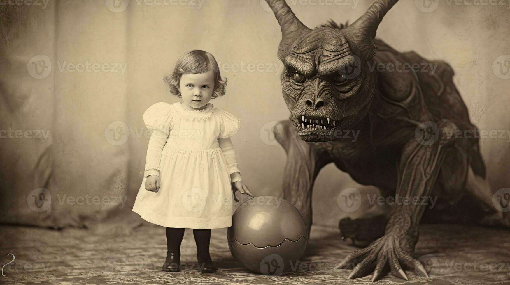 children kids halloween scary vintage photography masks 19th century horror costumes party photo