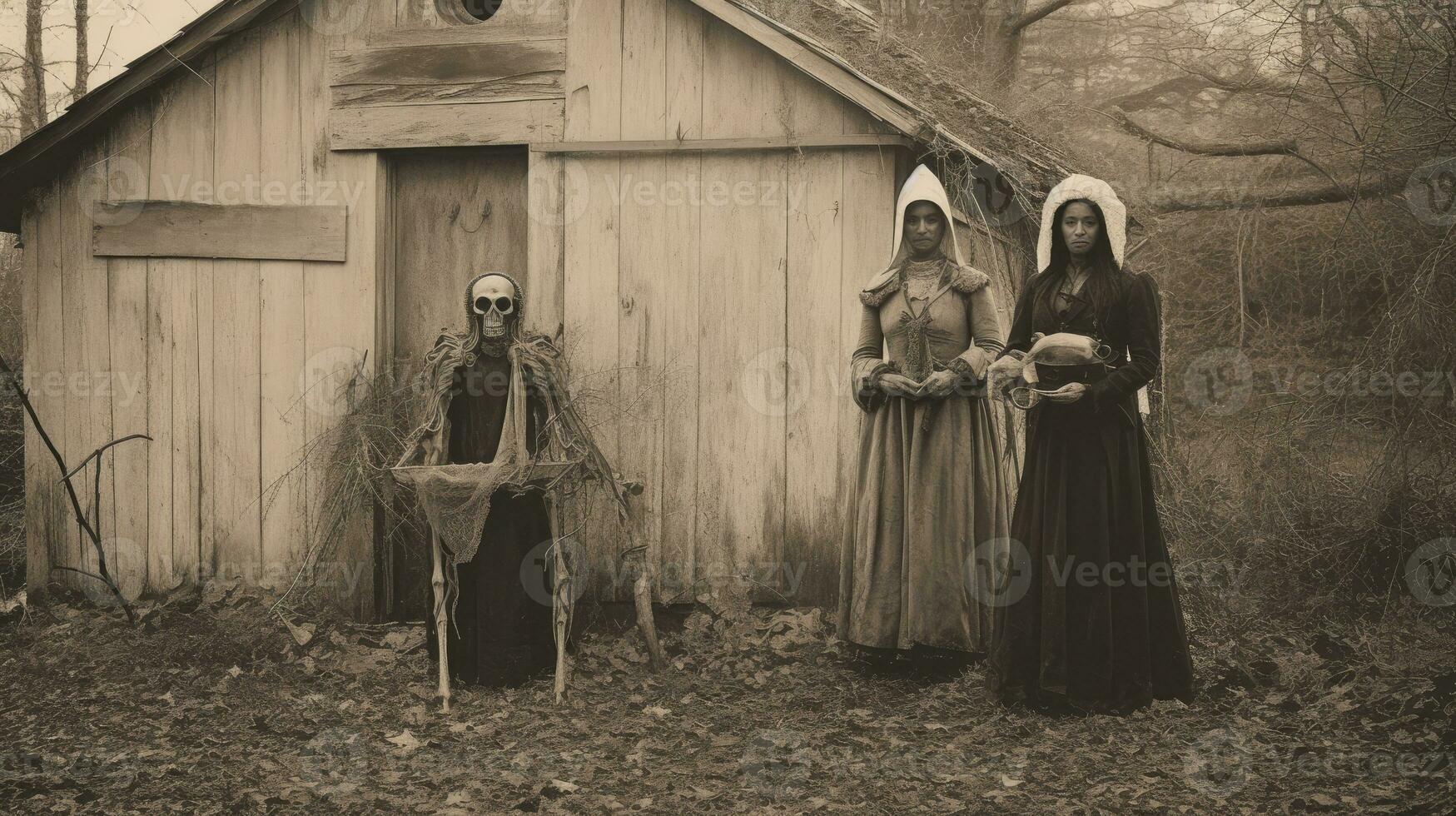 niños niños Víspera de Todos los Santos de miedo Clásico fotografía mascaras Diecinueveavo siglo horror disfraces fiesta foto