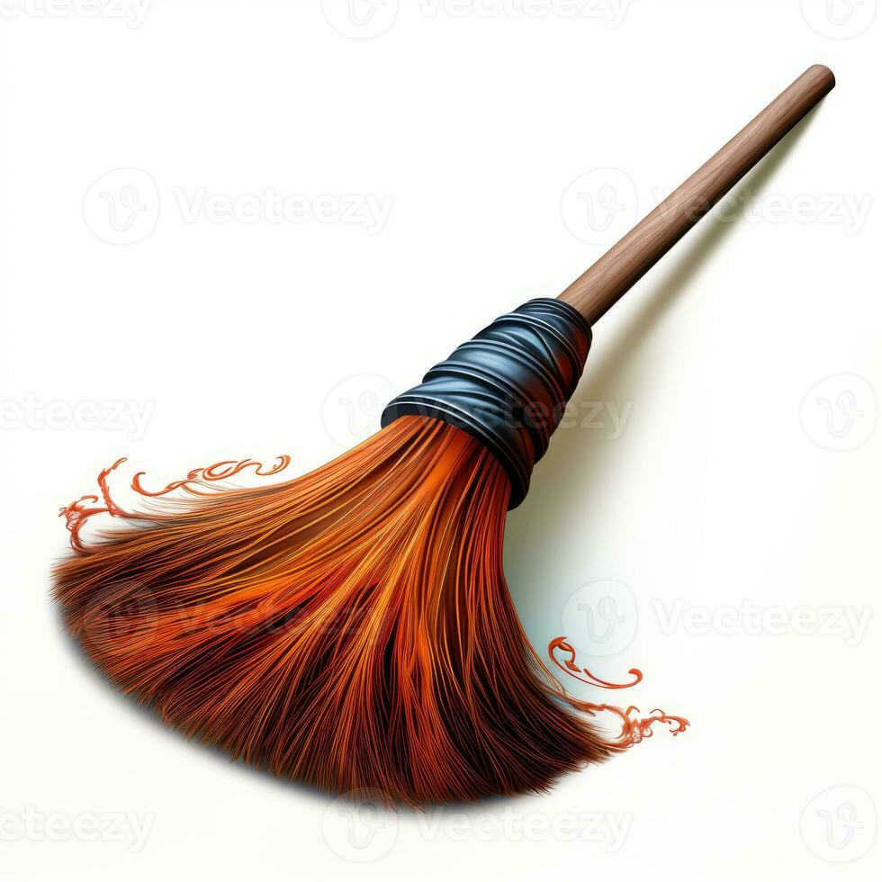 broom besom witch Halloween illustration scary horror design tattoo vector isolated sticker fantasy photo