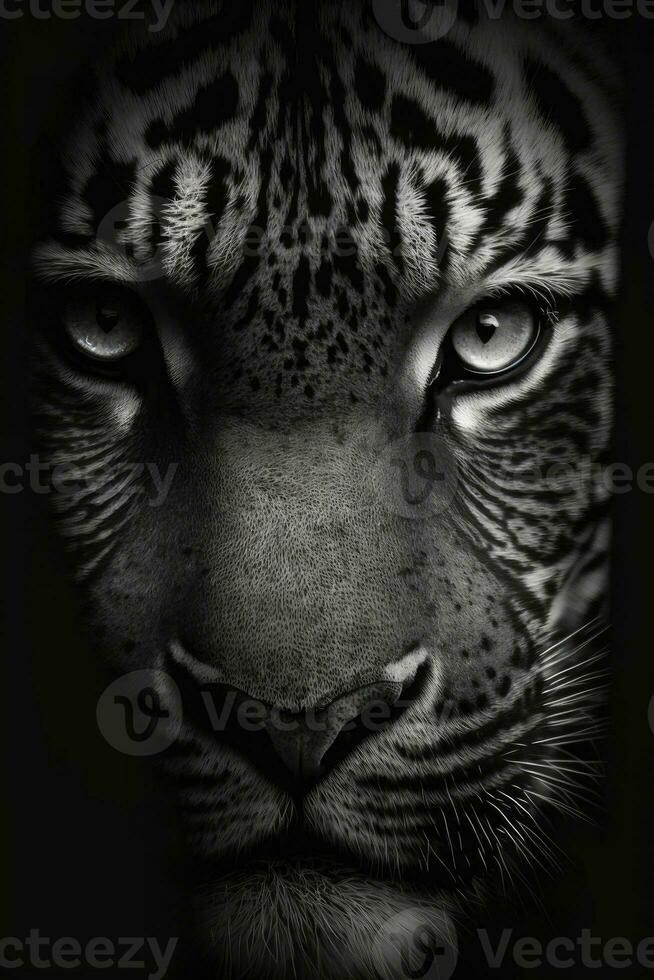 jungle tiger studio silhouette photo black white vintage backlit portrait motion contour tattoo