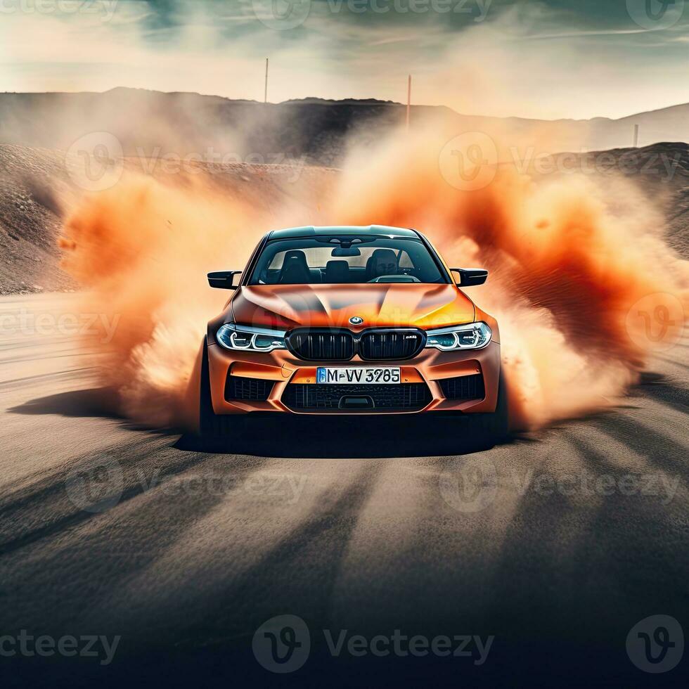 m5 drifting car professional photo smoke dynamic in motion track sport tuning speed photography