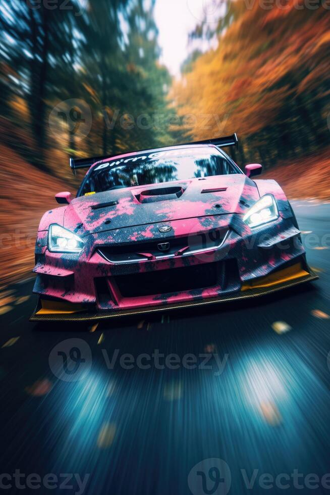 jdm japanese drifting car professional photo smoke dynamic in motion track sport tuning photography