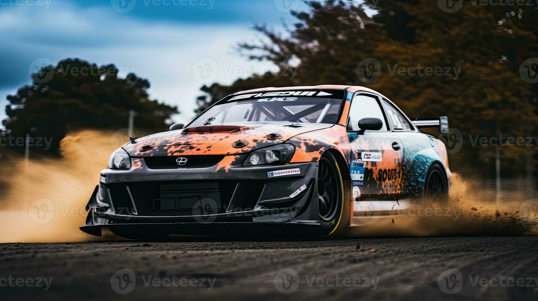 jdm japanese drifting car professional photo smoke dynamic in motion track sport tuning photography