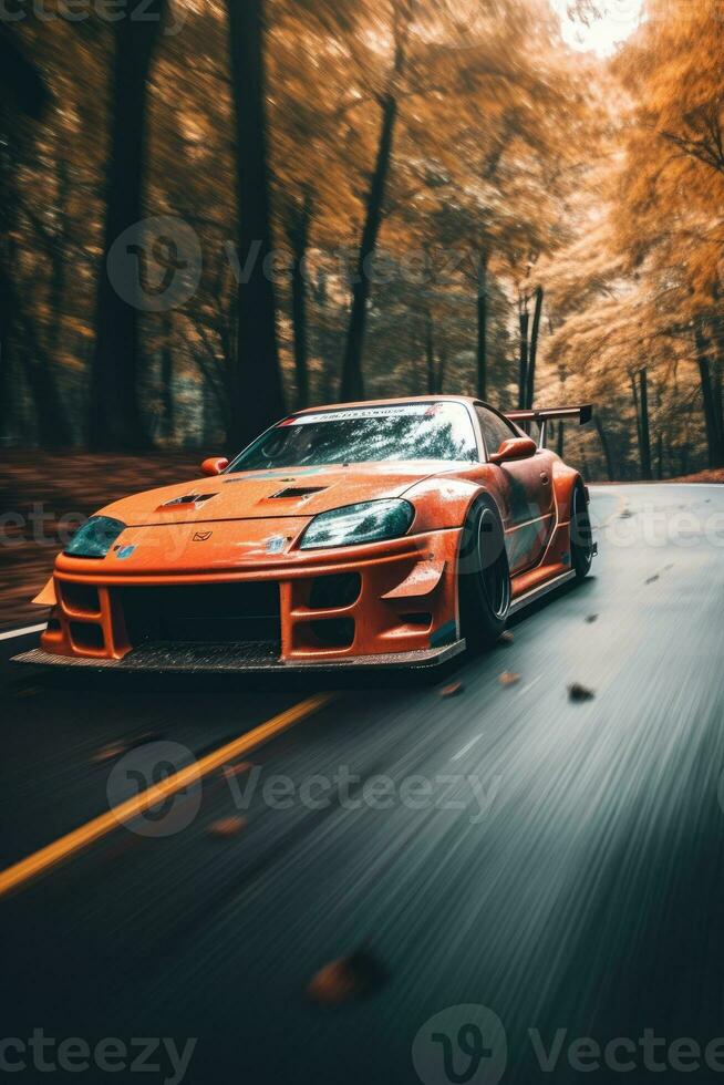 jdm japanese drifting car professional photo smoke dynamic in motion track sport tuning photography